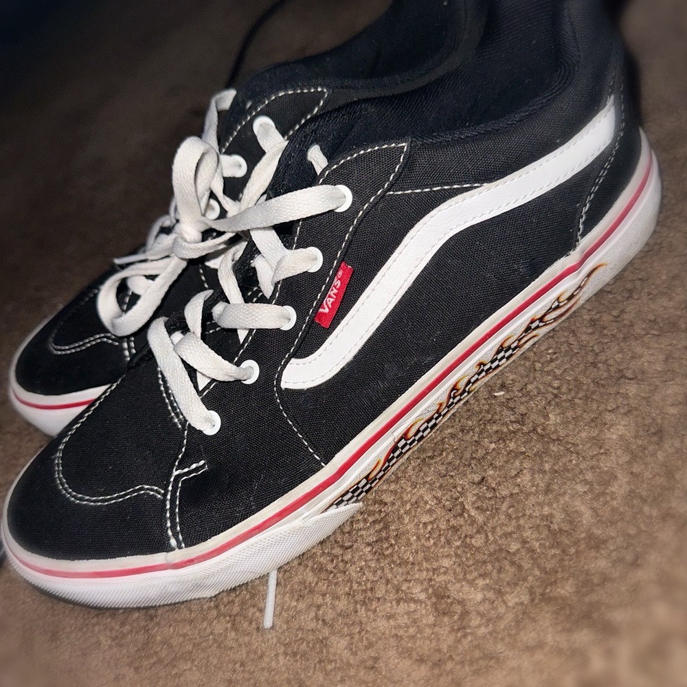 Vans Black and White Classic sneakers.
